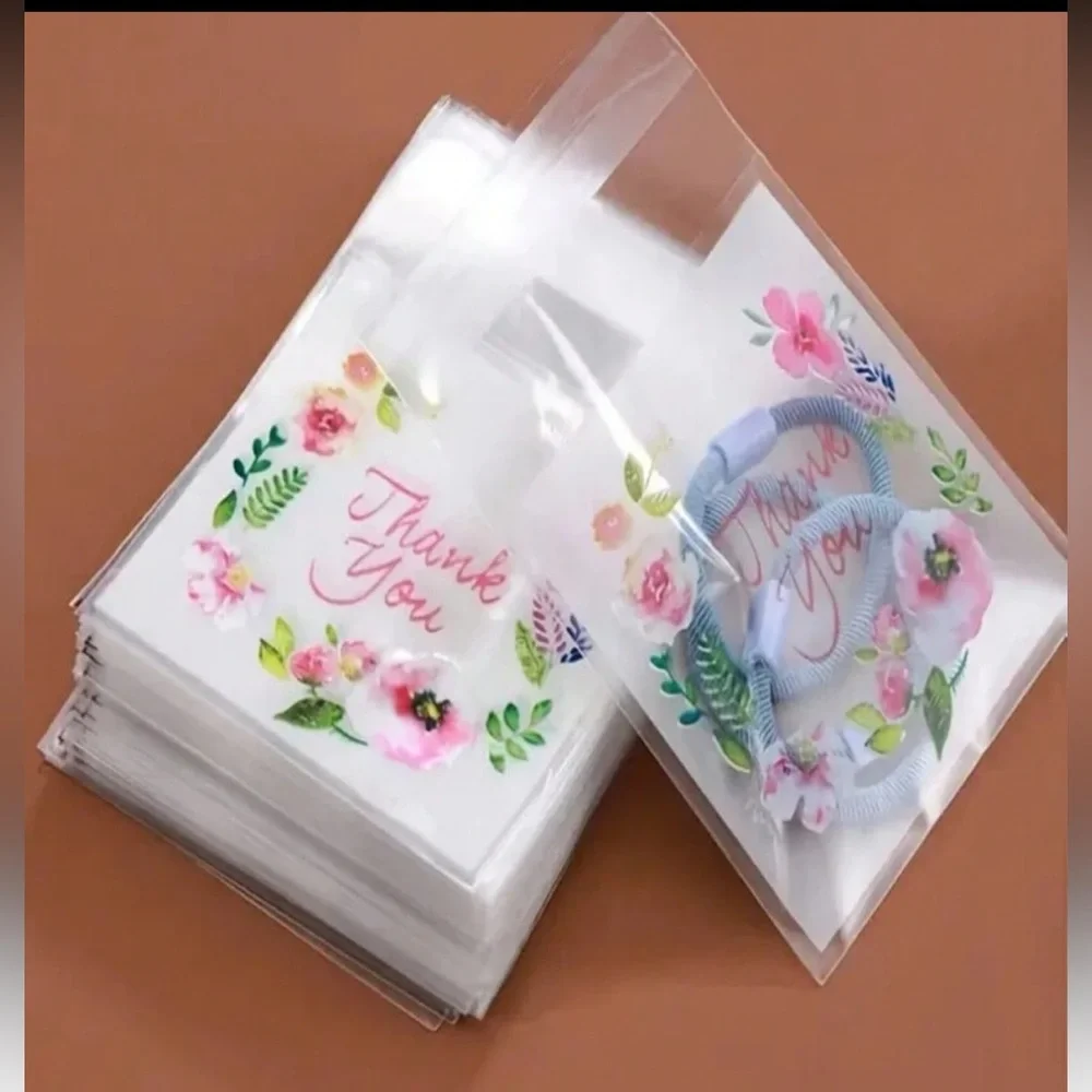 Floral Thank You Bags Medium (50 pieces)
